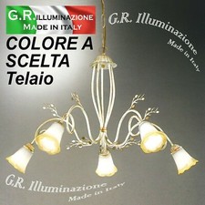 LAMPADARIO IN FERRO BATTUTO