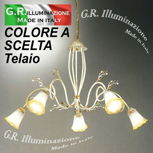 Lampadario ferro battuto - ferro,