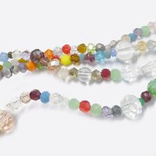 Perle di vetro sfaccettate