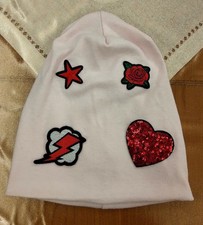 Cappellino da bambina con patch
