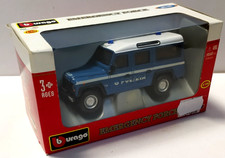 BURAGO EMERGENCY 1:50  AUTO JEEP LAND ROVER  DEFENDER  POLIZIA  ART 18-32003P