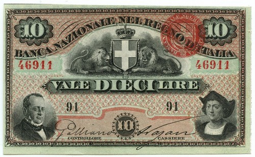 Lire banca nazionale nel - 10,