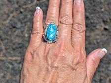 Anello navajo argento - argento, fatto