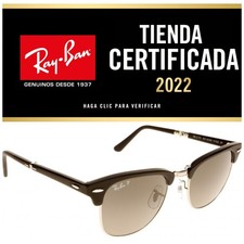 Gafas De Sol Ray Ban RB2176 901 S-/M8 clubmaster Silver Gradient Folding New