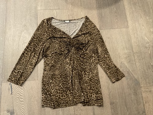 Marina rinaldi leopard blouse - leopard,