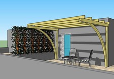 Tettoia con archi 2,5x4 h.2,7