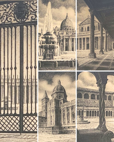 Serie cartoline roma 1949 - roma,