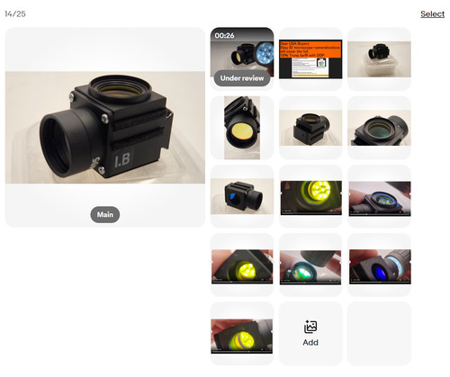 Cubo filtro microscopio