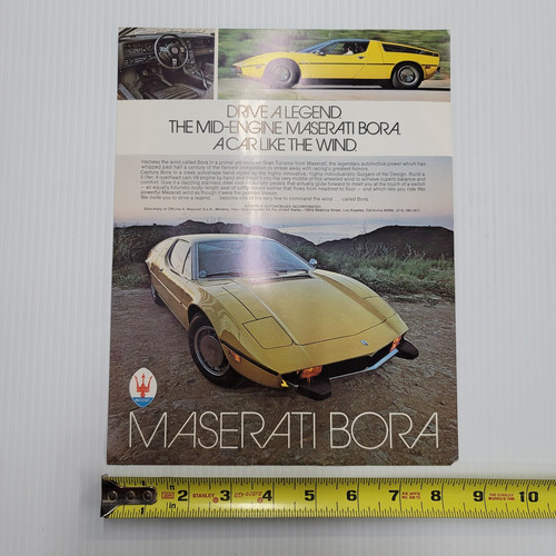 1973 maserati bora - maserati, brochure