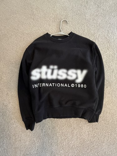 Stussy blur girocollo nero