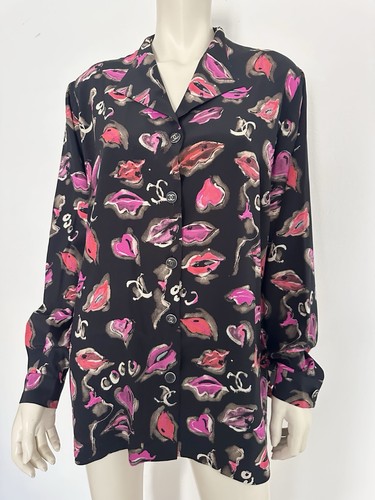 Chanel camicia seta top - chanel,