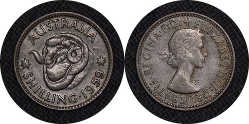 Australia 1959 uno scellino - uno,