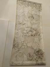 Pannello muro In Tela Grigio Soggeto Angelo E Fiori 88x1.90 Mathilde M