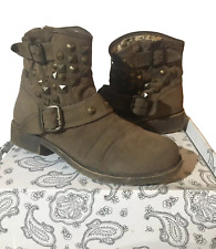 Stivaletto Boots OVS Biker Beige T38 Tacchi boots Crema Scarpe Camperos Borchie