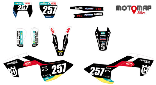 Kit grafiche husqvarna 250 - grafiche,