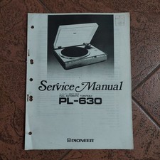 Manuale di servizio giradischi