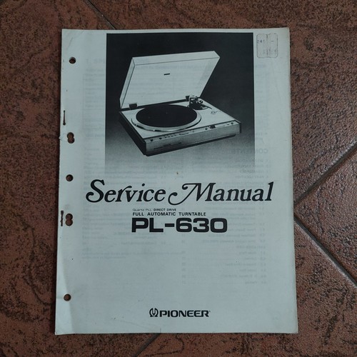 Manuale servizio giradischi - di,