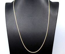 Catenina da uomo groumette in oro massiccio 18K collana vintage anni '60 Italia