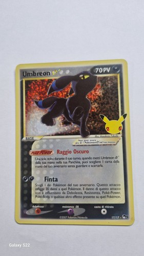 Carta pokemon umbreon gold - pokemon,