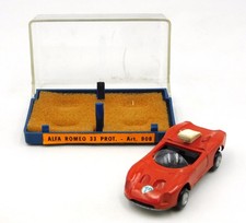 Mercury Speedy Alfa Romeo 33 prototipo #908 die cast 1/64 Plexi Box ruote Velox