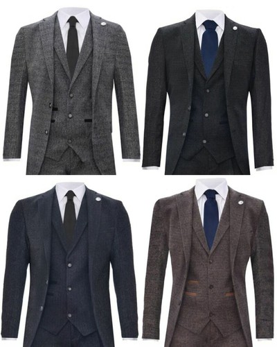 Uomo pezzi tweed - abito, pesce
