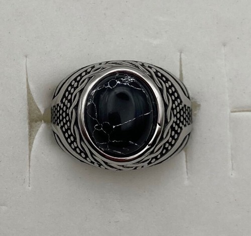 Anello unisex acciaio pietra - unisex,