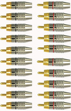 Spina rca saldare oro - spina,