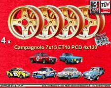 4 Cerchi + Dadi Lancia Fulvia mk1 Campagnolo Style Felgen 7x13 ET10 wheels +Nuts