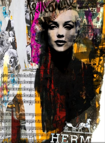 Marilyn monroe stampa collage - monroe,