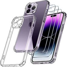 AntiChoc Coque + 2 Verre Trempé pour iPhone 17 16 16e 15 14 13 12 11 Pro MAX/XR