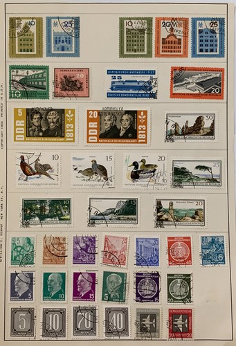 Lotto francobolli germania ddr - germania,