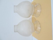 coppia di paralumi in vetro