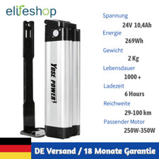 Batteria e-bike 24V 10,4Ah (269Wh) Li-ion Pedelec batterie bici elettrica + caricabatterie