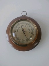 Barometro Vintage Cornice In Legno - Funzionante West-Germany-