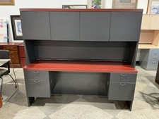 Box/File Credenza w/Hutch in