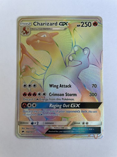 Charizard rainbow - gx, (secret)