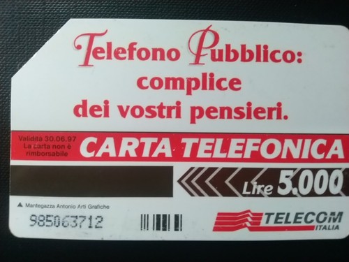 Scheda telefonica collezione - scheda,
