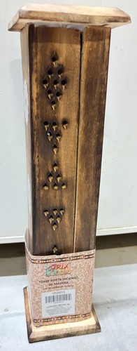 Porta incenso torre legno - incenso,