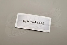 Adesivo L90E bianco alpino