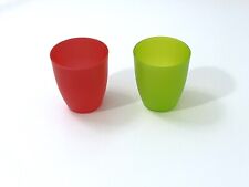 Bicchiere Excelsa Rainbow, 370 ml, set 2 pz., plastica, rosso e verde come nuovi
