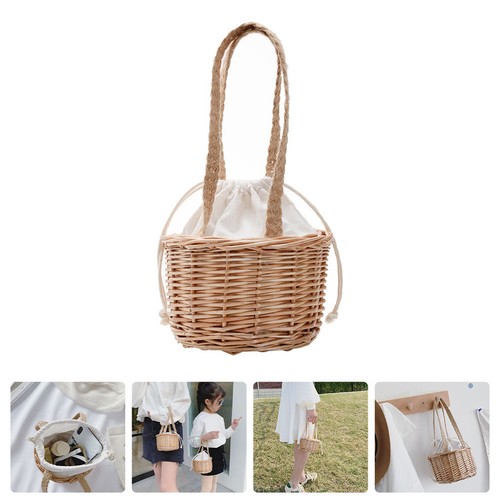 Borsa paglia tracolla tote - ,