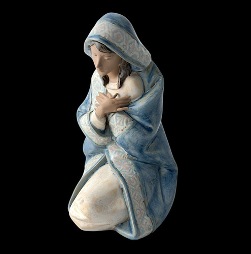 Lladro virgin mary porcelain - lladro,