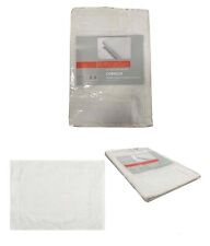 Tris Asciugamani+Ospite+Telo bagno & Tappeto Bagno Spugna Bianco Morbido