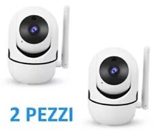 2x TELECAMERA VIDEOSORVEGLIANZA IP HD 1080P WIRELESS PTZ 2MP INTERNO CLOUD WIFI