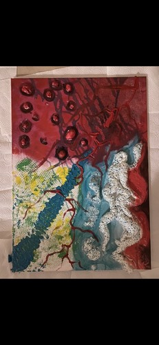 Quadro dipinto astratto - , fatto