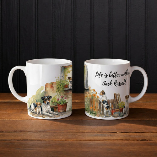 Tazza jack russel fatta mano - tazza,