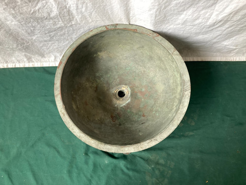 Antico lavabo bagno tondo - lavabo, 14"
