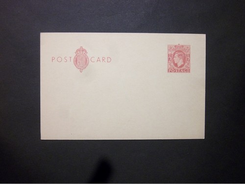 Postal cancelleria kgvi 2d - gb,