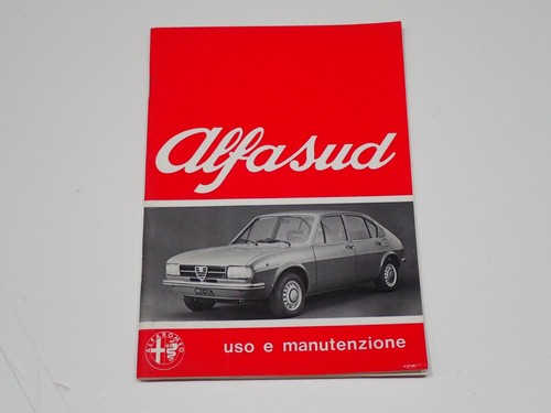Alfa romeo alfasud - alfa, libretto