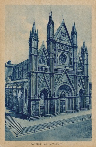 Cartolina paesaggistica umbria - cartolina,